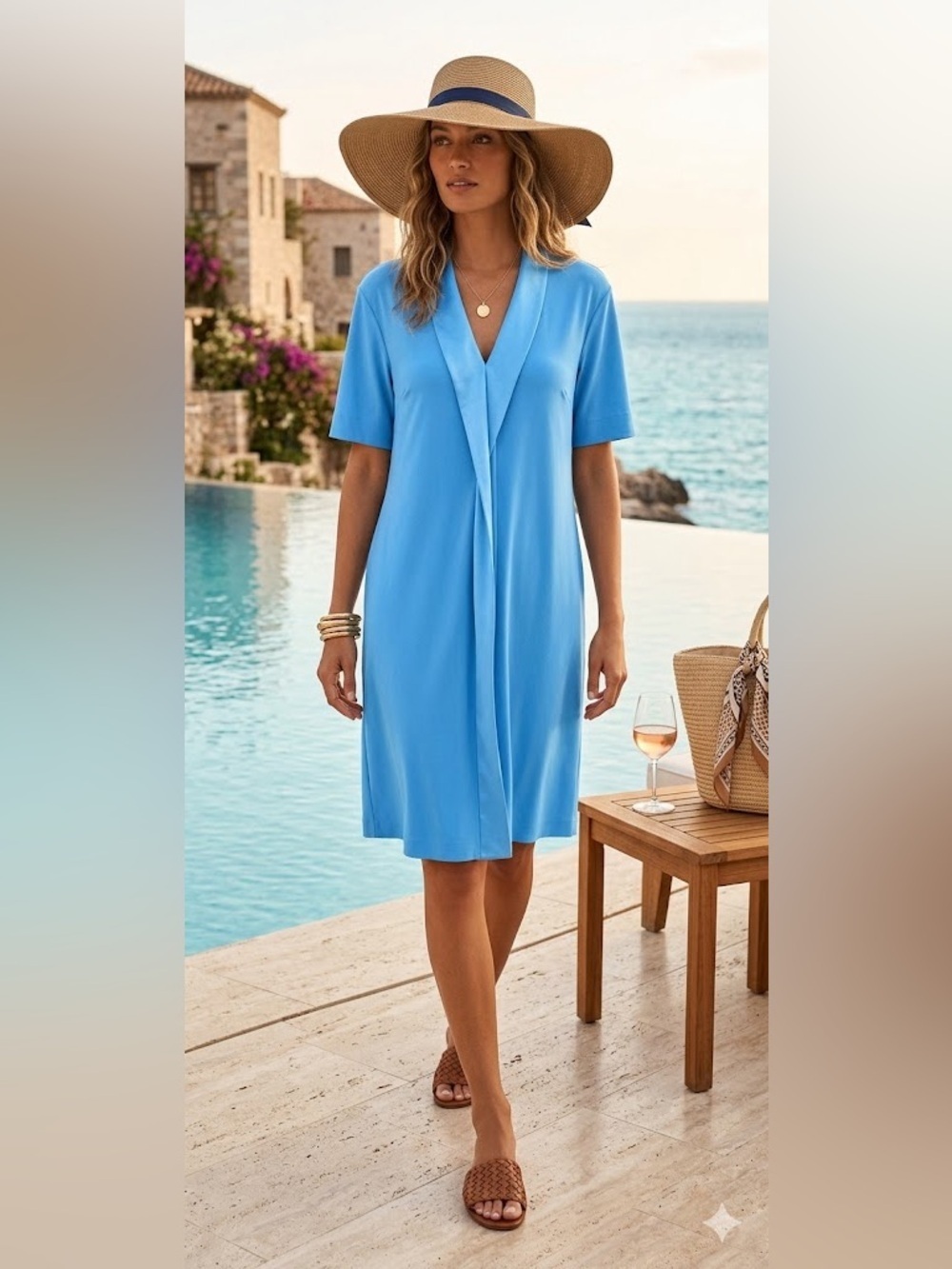 Escada Daressu Shift Dress Saint Barth SzSmall